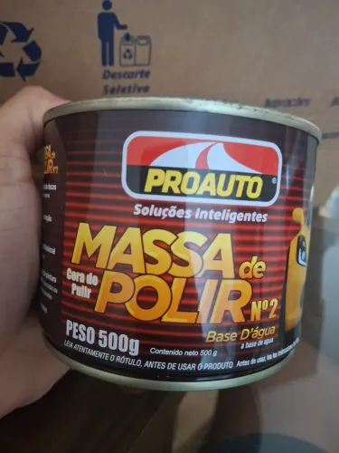 Massa de Polir N? 2 PROAUTO Peso 500g