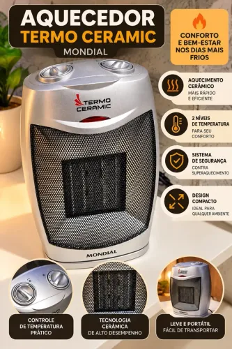 Aproveite aquecedor de cerâmica