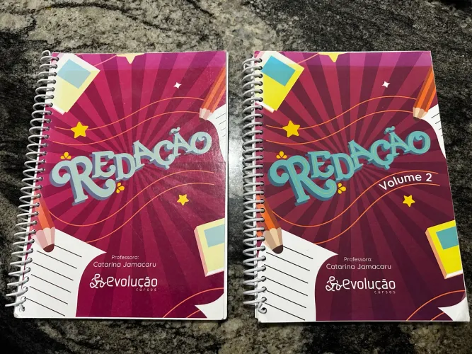 Caderno de redação do evolução