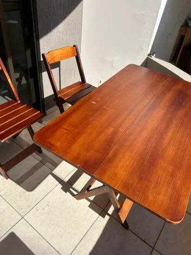 Mesa portátil para área externa
