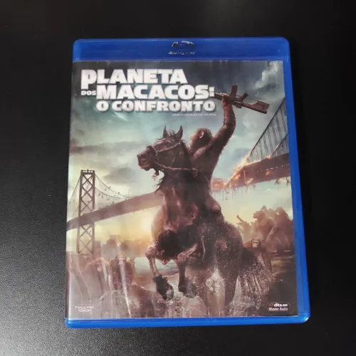 Blu-ray do planeta dos macacos: o confronto. Segundo filme da trilogia 