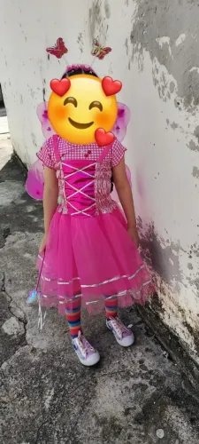 Fantasia de fadinha rosa