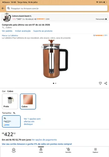 prensa francesa 1 litro