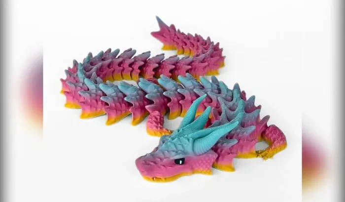 Dragão articulado em 3D