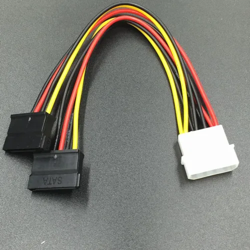 Cabo Adaptador de energia SATA Y