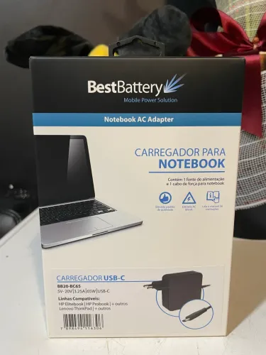 Carregador USB-C para Notebook - BestBattery 65W