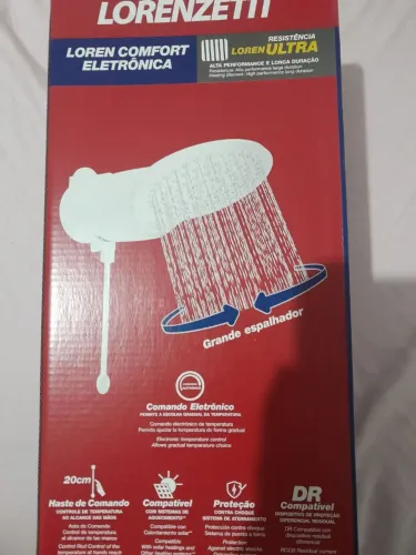 Chuveiro 220v loren comfort lorenzetti (produto novo na caixa)