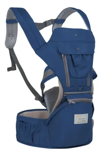 Canguru Bebê Seguro Ergonômico Com Apoio Na Cintura Carregador 12 Posições 3 Em 1 Aiebao