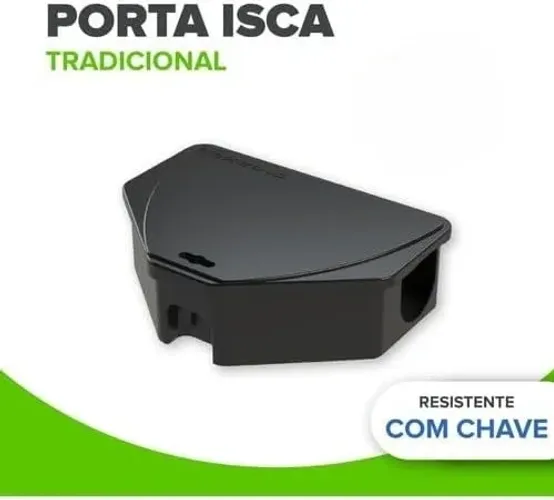 Porta Iscas Com Chave Tradicional Pega Ratos Ratazanas Control Up Tradicional