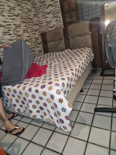 Cama box casal c/ cabeceira