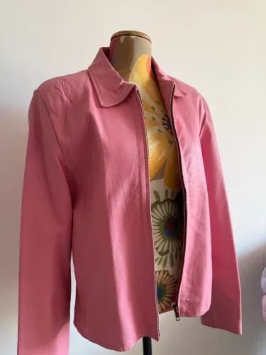 Jaqueta couro Rosa P