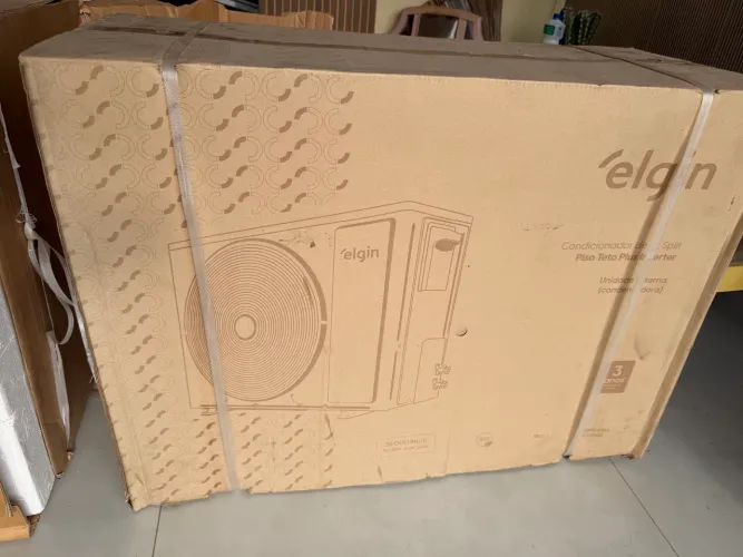 Ar-condicionado novo 36.000 mil btus, marca Elgin. 