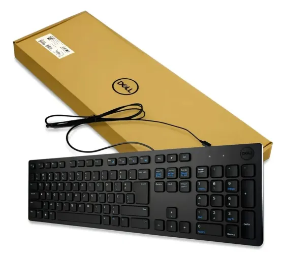 Teclado Dell com fio - Novo