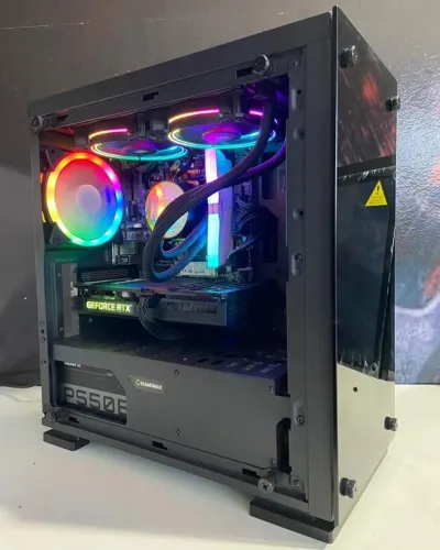 PC Gamer Ryzen 5 3600, RTX 3060 12GB, 16GB RAM, SSD 120GB+1TB HD, A320, Gabinete Gamemax