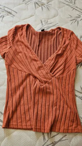 Blusa laranja shein