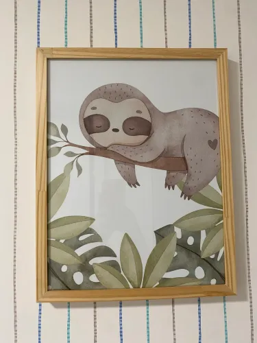 Banco decorativo + kit de quadro