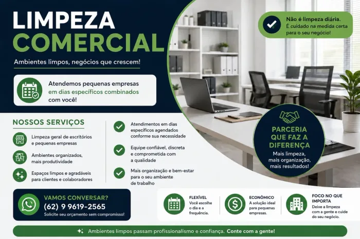 Limpeza Comercial Para Pequenas Empresas