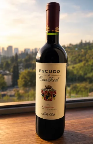 Vinho Chileno Escudo de Casa Real Carménère 2024 - Santa Rita 750ml