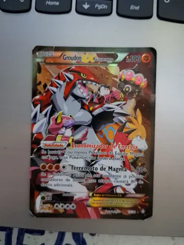 Carta pokemon groudon ex equipe magma ultra rara
