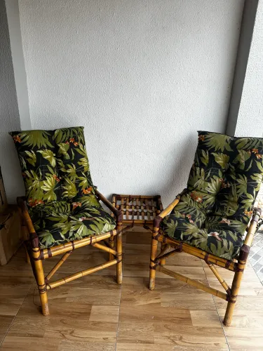 Cadeira Bambu área externa
