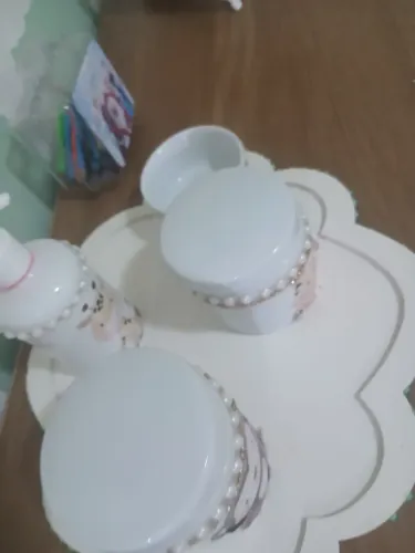 Kit de higiene em porcelana