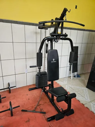 Estação musculação parcelo cartão