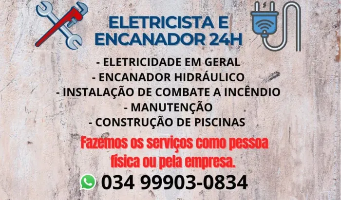 ELETRICISTA E ENCANADOR 24H