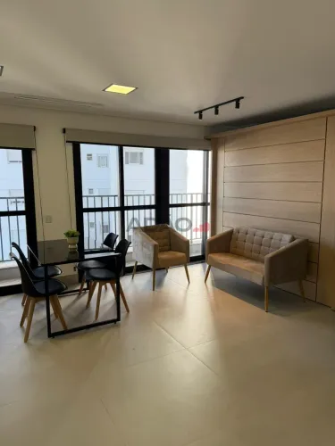 Flat 51 m2 com lavabo mobiliado 1 vaga de garagem Azure Compact Life Setor Marista Goiânia