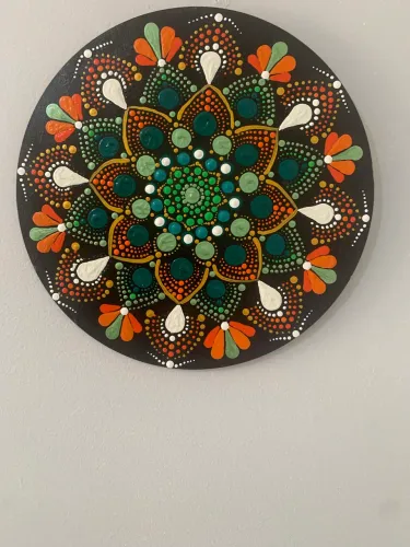 Mandalas Mdf pintura pontilhismo