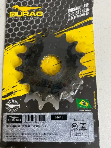 Pinhão 15 dentes YZF R3/MT03