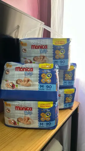 Fralda Huggies turma da Monica pacotão 