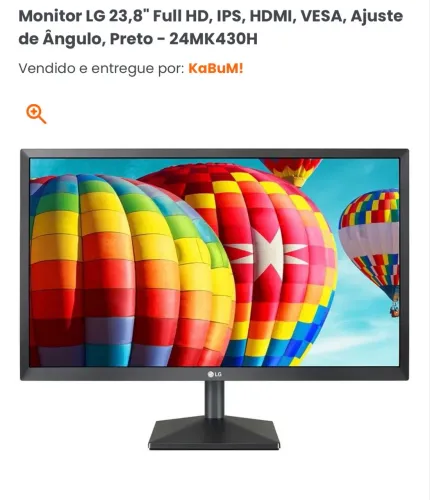 Monitor LG FULL HD (RETIRADA DE PEÇA)