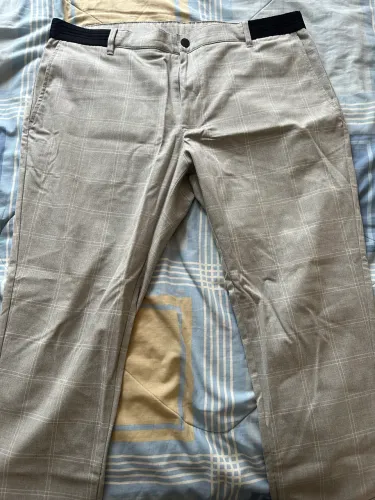 Calça Zara quadriculada Cinza
