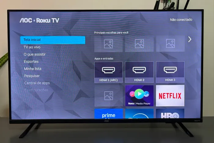 SMART TV AOC 43" FULL HD ROKU TV - EXCELENTE ESTADO