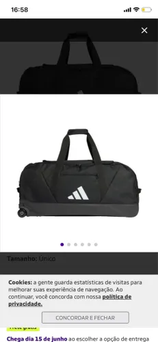 Mochila adidas de rodinhas 