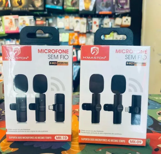 Microfone Lapela Duplo IPhone Android Profissional