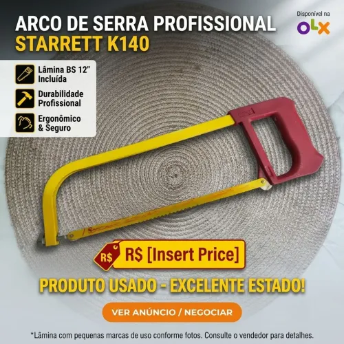 Arco De Serra C/ Lamina Bs De 12 Profissional Starrett K140