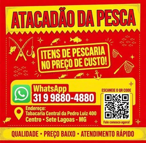 Pesca - artigos de pesca preço de custo