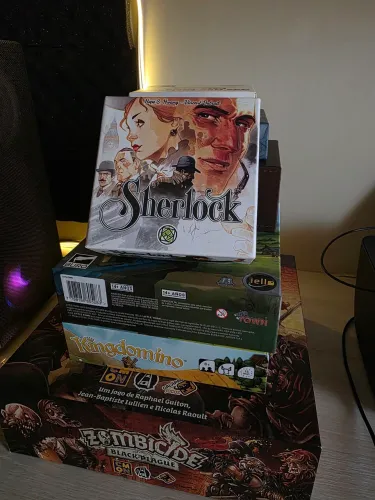 Kit Jogos de Tabuleiro - Zombicide / Kingdomino / LittleTown / Saborear / e outros