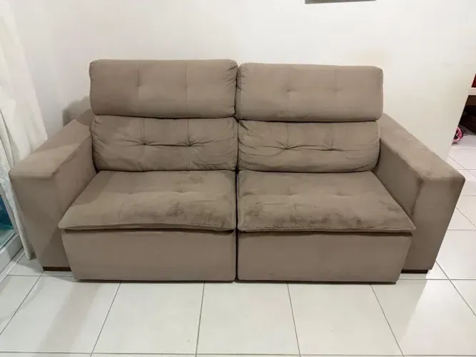Sofá retrátil e reclinável Lar Shopping