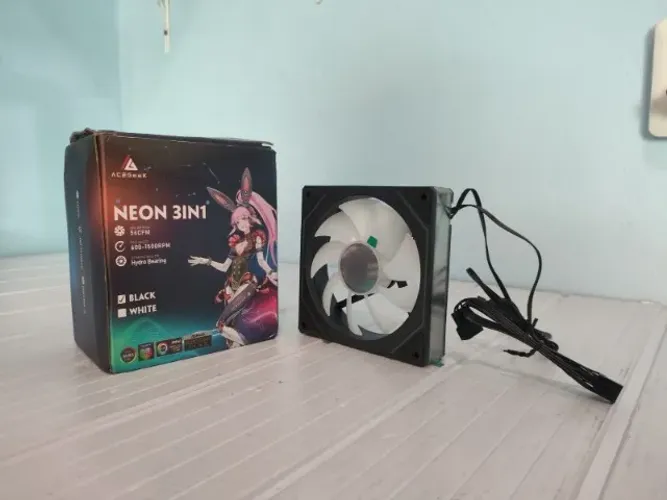 Kit 3 Fans Acegeek Neon 3in1 ARGB 120mm