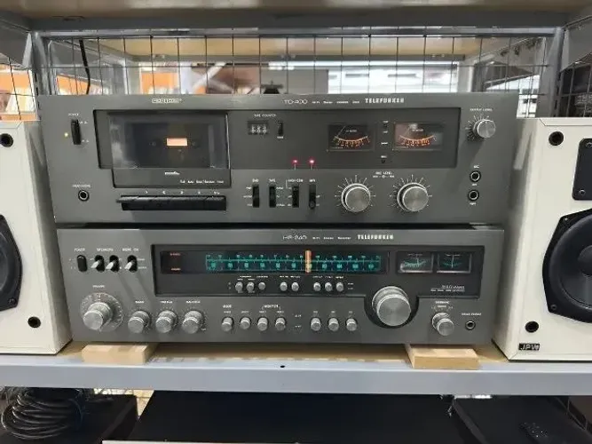 Receiver Telefunken Hr-240 & Tape Deck Tc-400 - Igual Marantz Jbl Sansui Pioneer Som Caixa
