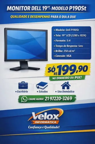 Monitor dell 19 polegadas giratório