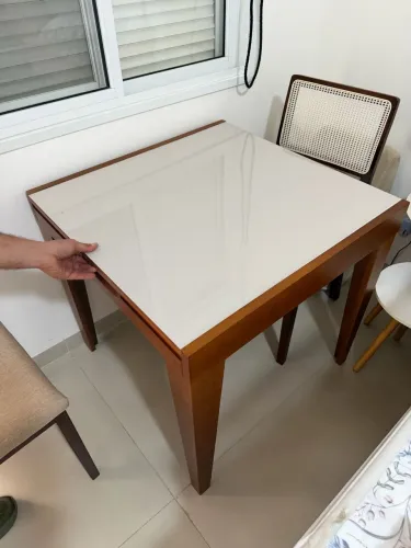 Mesa extensora jogo 2 cadeiras