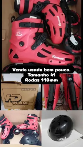 Patins costomizado rodas 3x110 