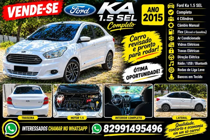 Ford KA+ Sedan 1.5 SEL 16V Flex 4P 2015
