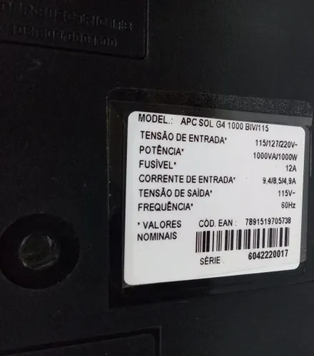 Estabilizador de energia APX Potencia 1Kva (1000va) 8 tomadas Tens Ent 110 a 240v sai 110v