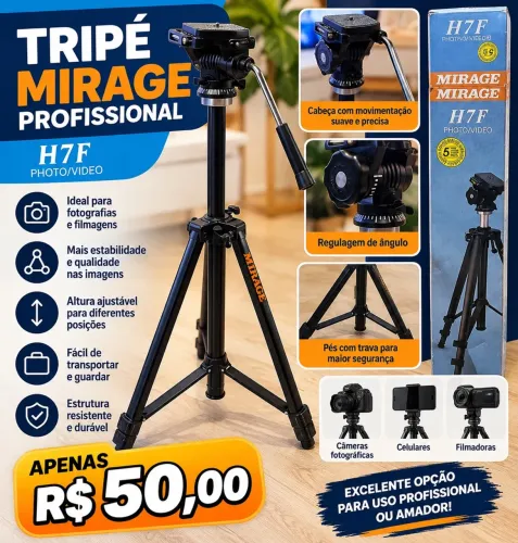 Tripé Mirage para Câmera