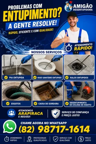 Desentupidora AMIGÃO de todas as horas
