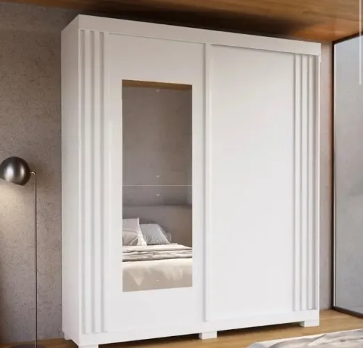 Guarda Roupa 2 Portas Linea 180 Branco